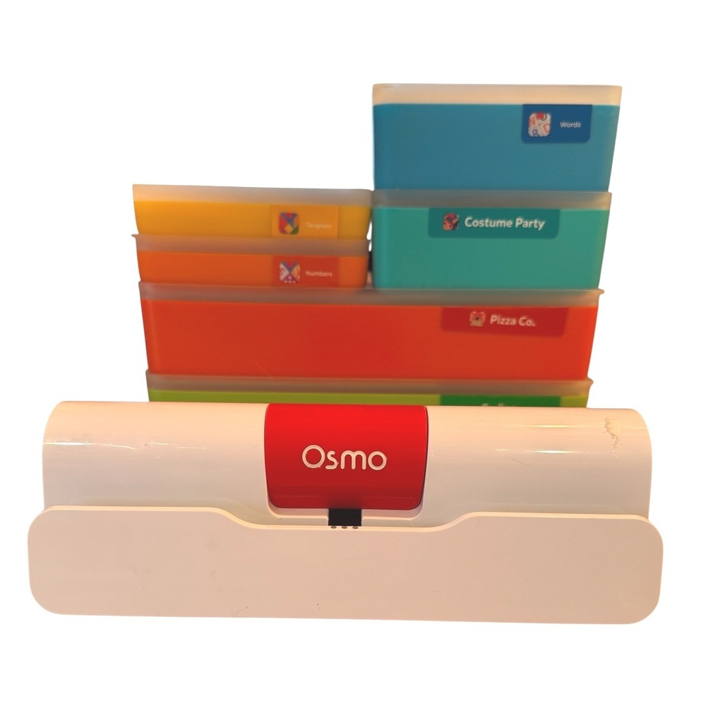Osmo iPad Learning System Base with Pizza Co Tangram Numbers Words Costume Party